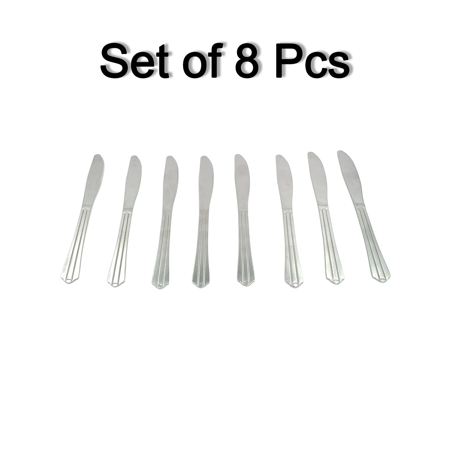 2777 8 Pieces Dinner Knife Cutlery Set Used for Salad sandwich and Portable to be Taken for Outing or Picnic DeoDap 2777 8 Pieces Dinner Knife Cutlery Set Used for Salad sandwich and Portable to be Taken for Outing or Picnic DeoDap